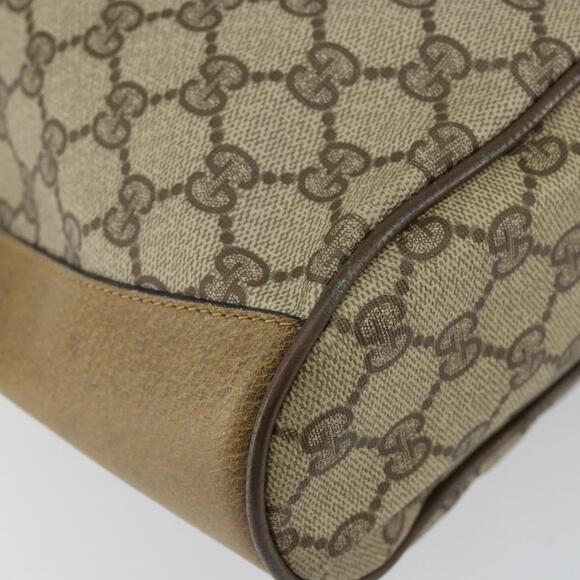 GUCCI GG Supreme Web Sherry Line Shoulder Bag PVC Beige 14 02 034 Auth 143349 - Picture 14 of 16